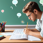 **

A person studying at a desk, looking thoughtful. Over their head, translucent thought bubbles show them analyzing their own understanding of the material. The scene is bright and inviting, emphasizing the positive aspects of learning. Style: Clean illustration, pastel colors.

**