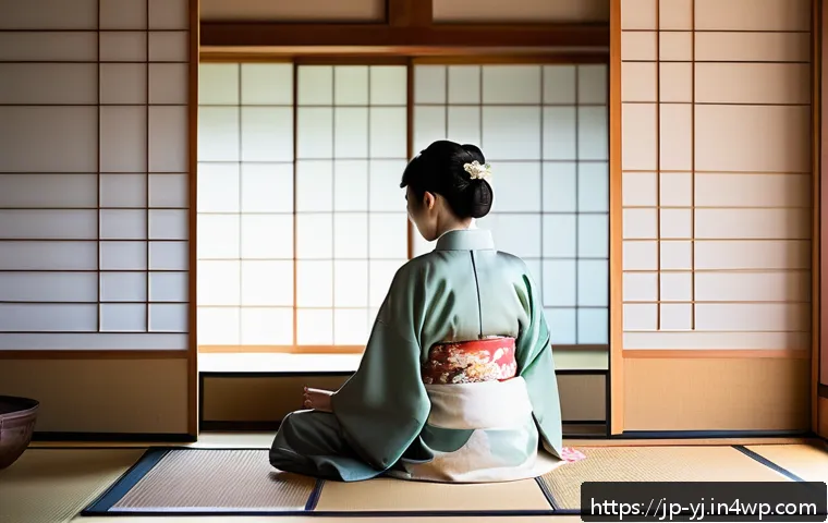 메타인지 훈련의 기초 이론 - A serene Japanese-style room bathed in soft morning light, featuring a young Japanese woman thoughtf...